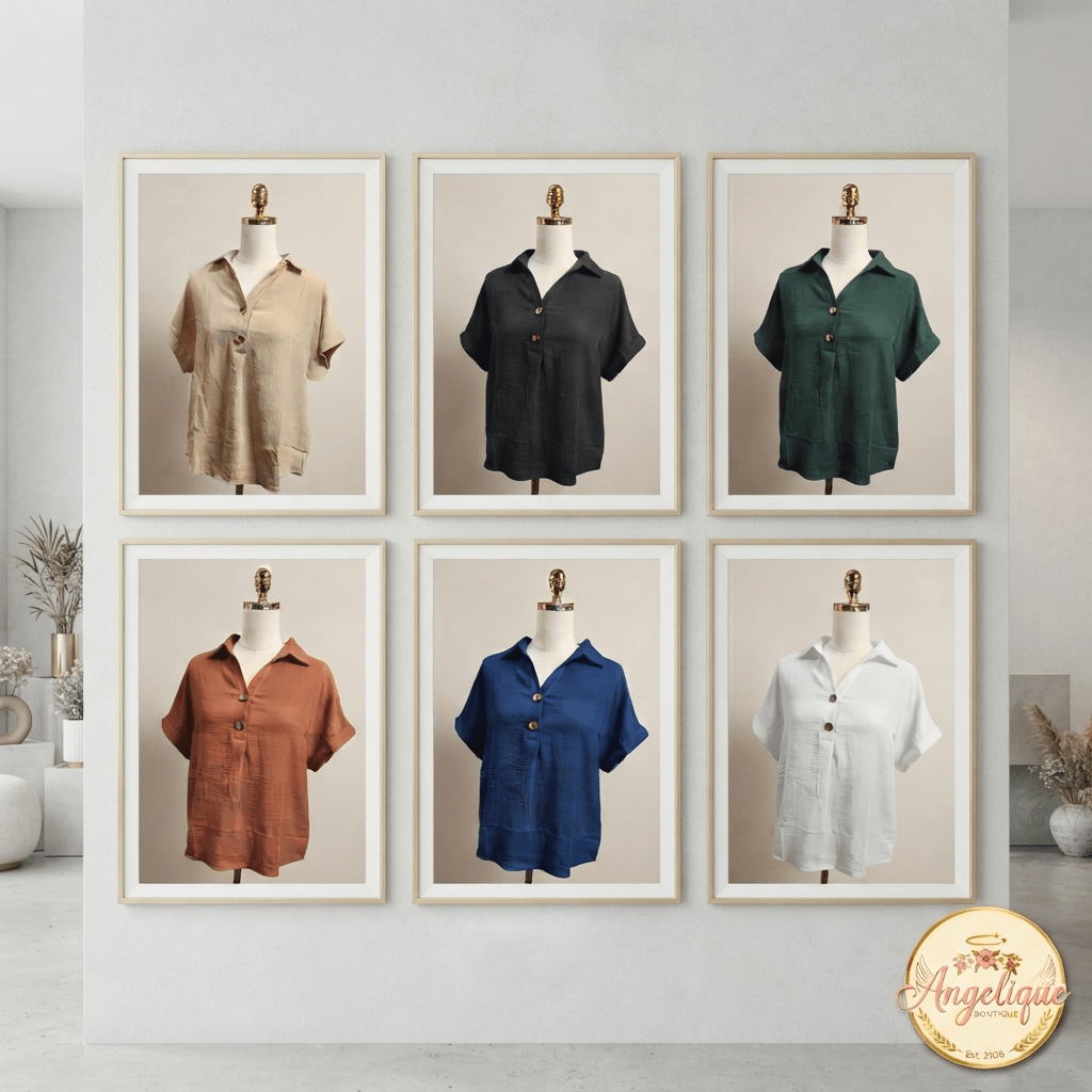 Elegant Dressy Blouse – Stretch Women’s Top - Angelique Boutique