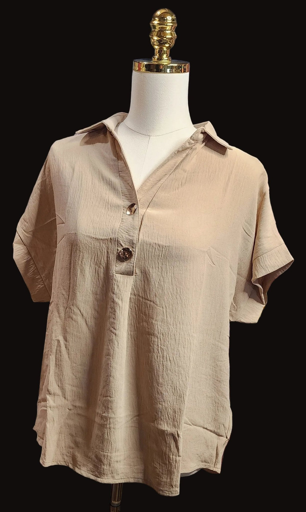 Elegant Dressy Blouse – Stretch Women’s Top - Angelique Boutique