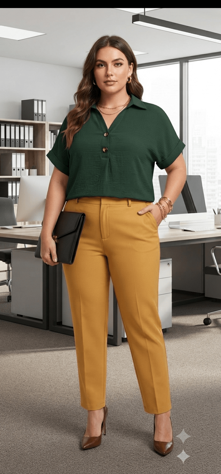 Elegant Dressy Blouse – Stretch Women’s Top - Angelique Boutique