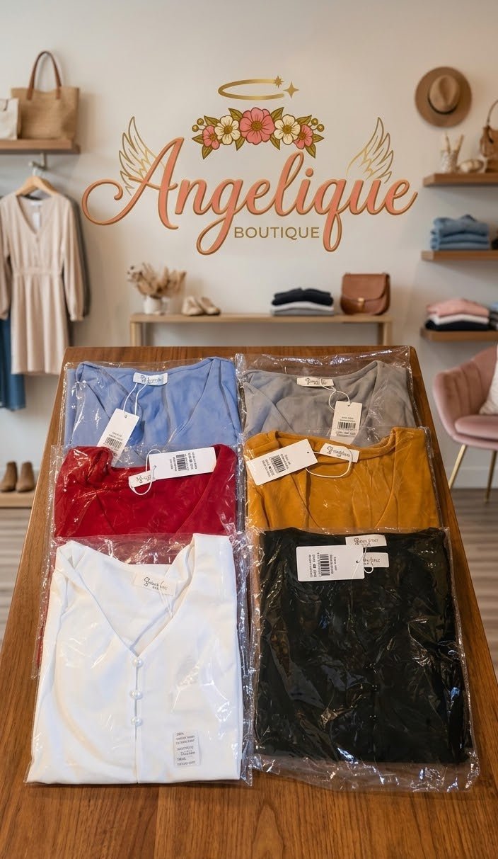 Elegant Stretch Blouse – 95% Polyester 5% Spandex Top for Women - Angelique Boutique