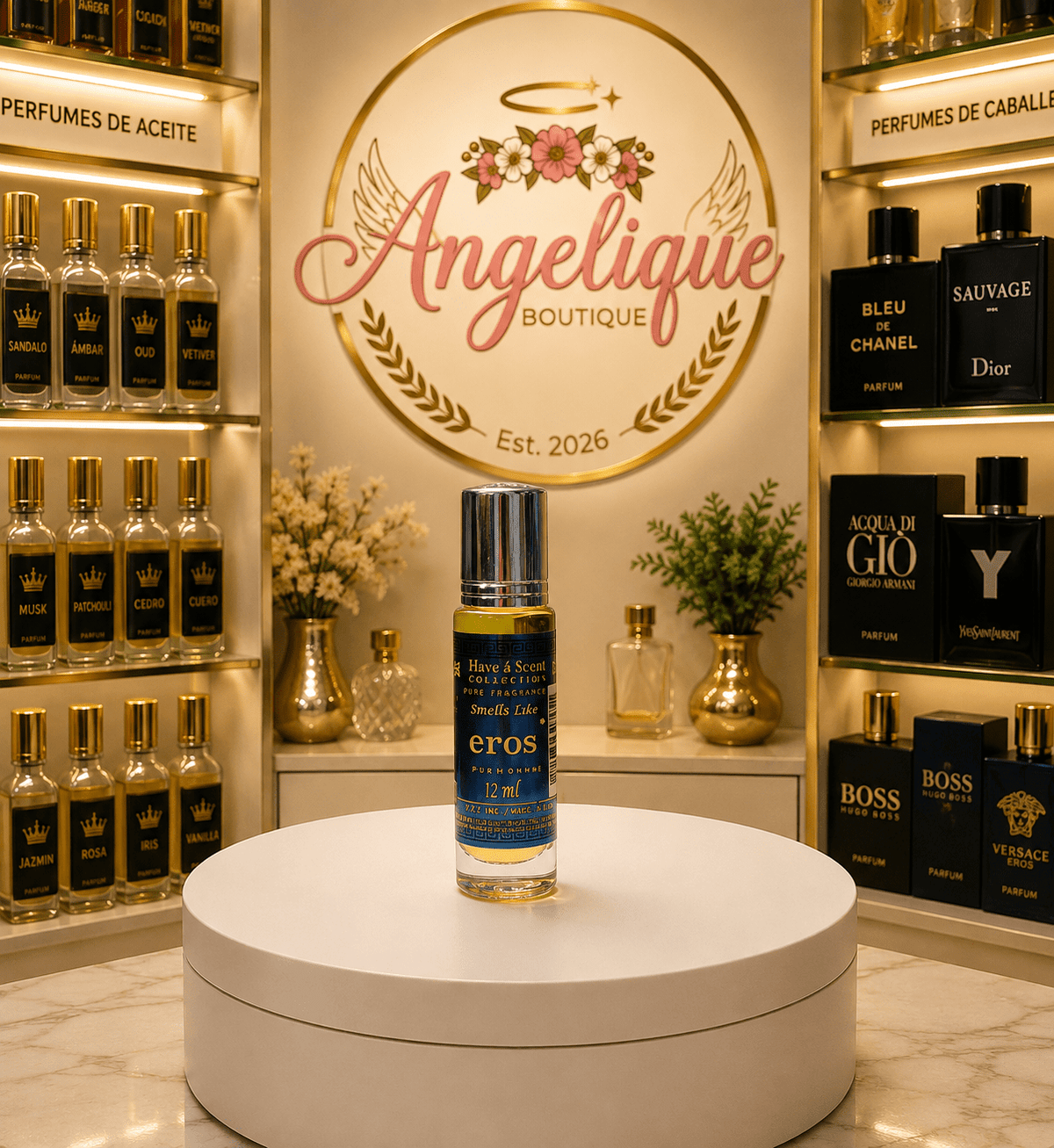 Eros Concentrated Oil Perfume for Men - Angelique Boutique