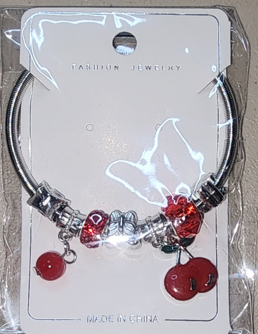 Fashion Fruit Charm Bracelet Silver Gold Tone - Angelique Boutique