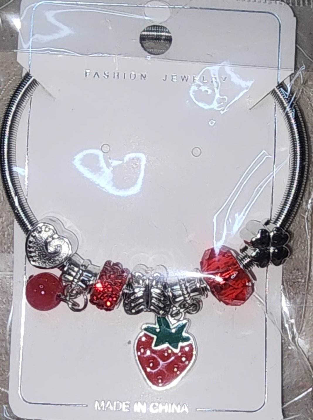 Fashion Fruit Charm Bracelet Silver Gold Tone - Angelique Boutique