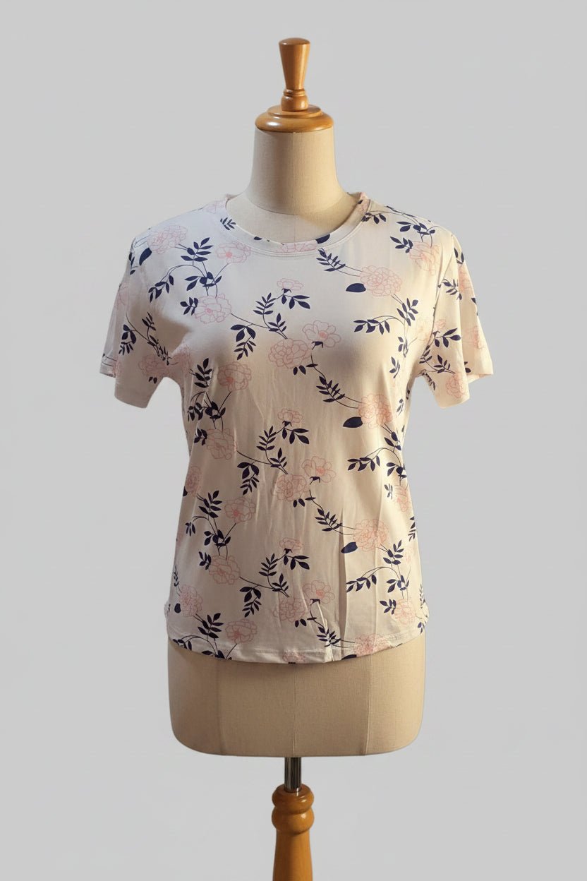 Floral Blouse – Women's Lightweight Fashion Top - Angelique Boutique