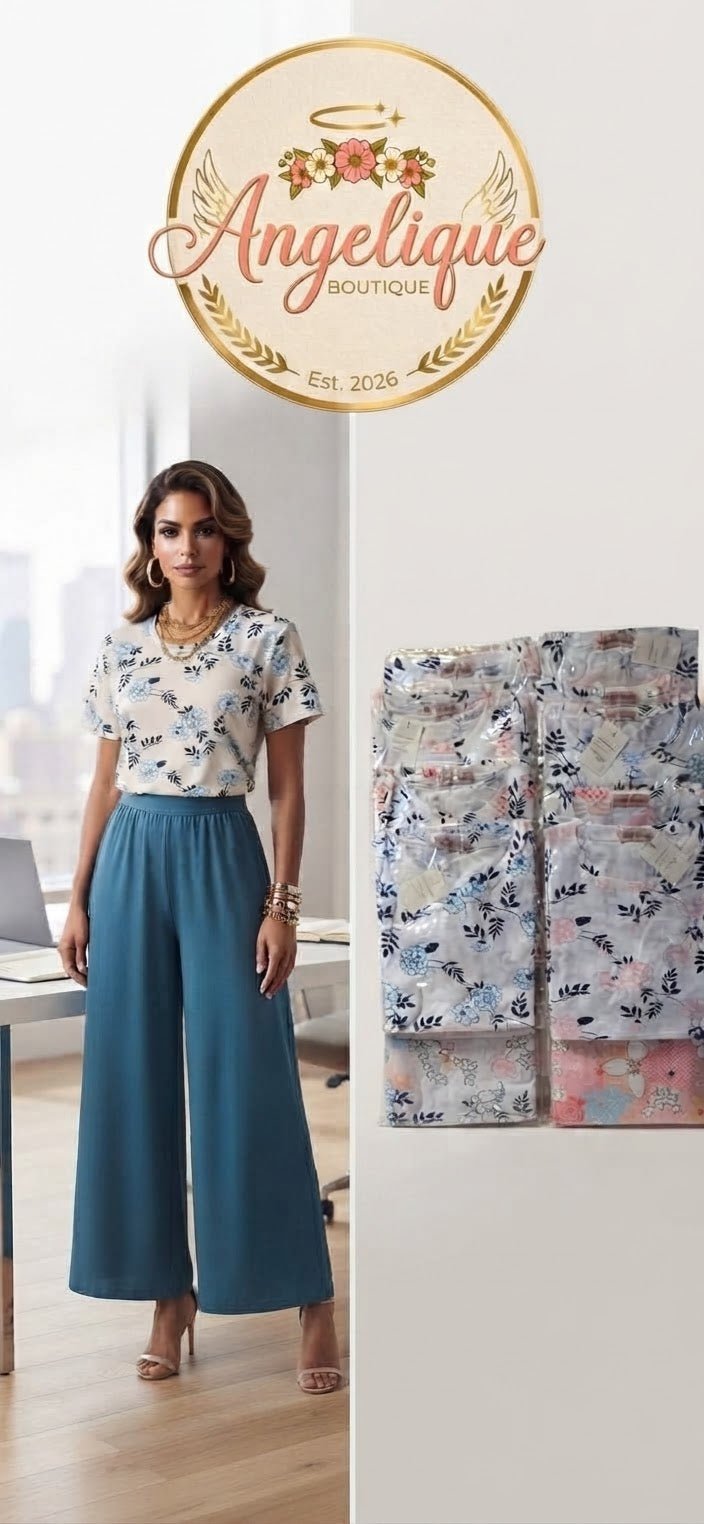 Floral Blouse – Women's Lightweight Fashion Top - Angelique Boutique