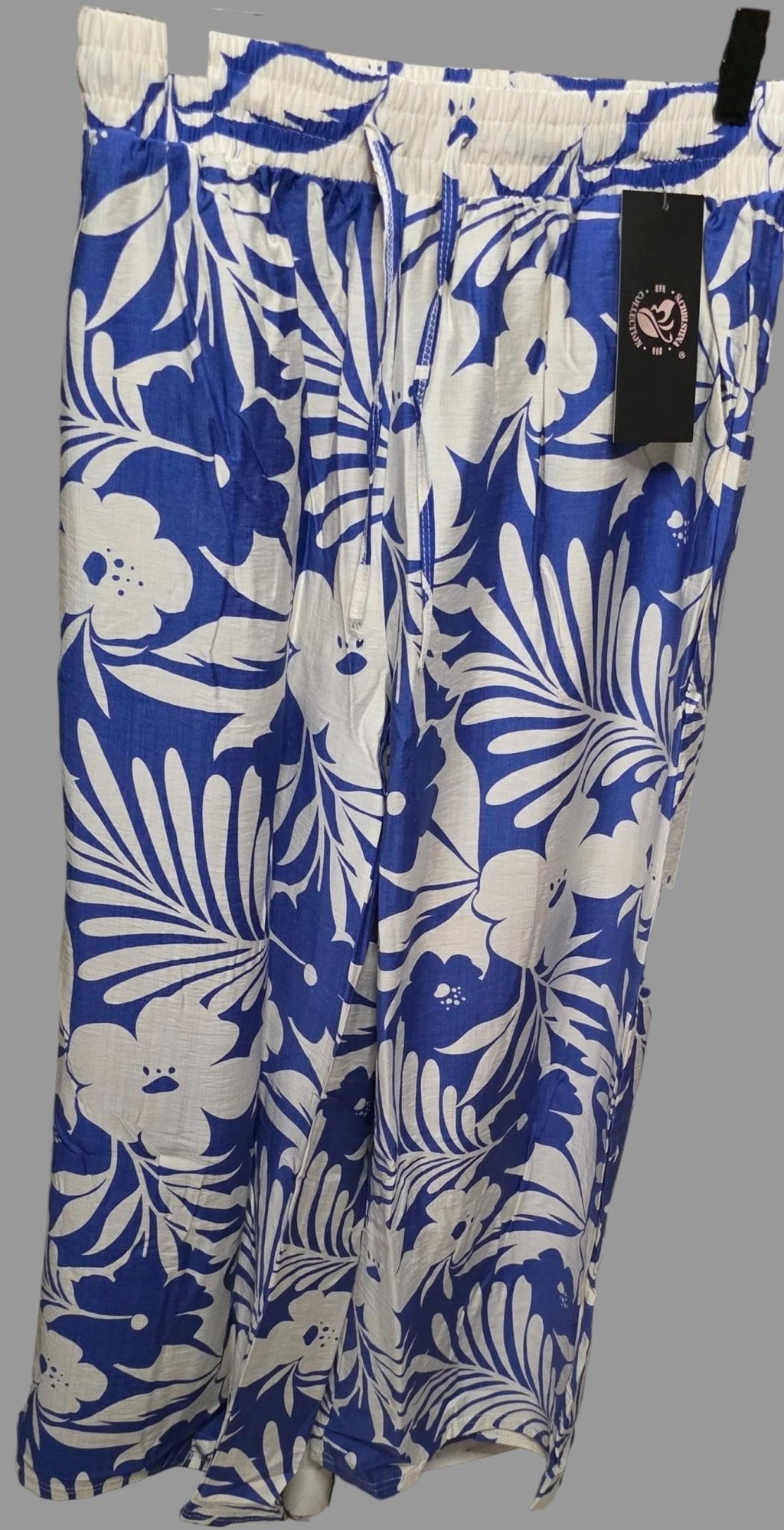 Floral Palazzo Wide Leg Pants | Women's Tropical Print Bottoms - Angelique Boutique