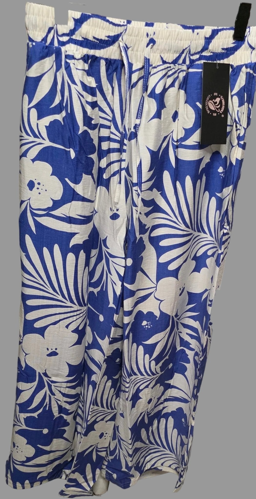 Floral Palazzo Wide Leg Pants | Women's Tropical Print Bottoms - Angelique Boutique