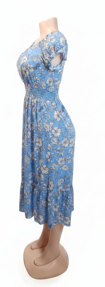 Floral Print Dress for Women – Casual & Elegant Style - Angelique Boutique