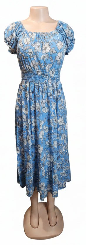 Floral Print Dress for Women – Casual & Elegant Style - Angelique Boutique