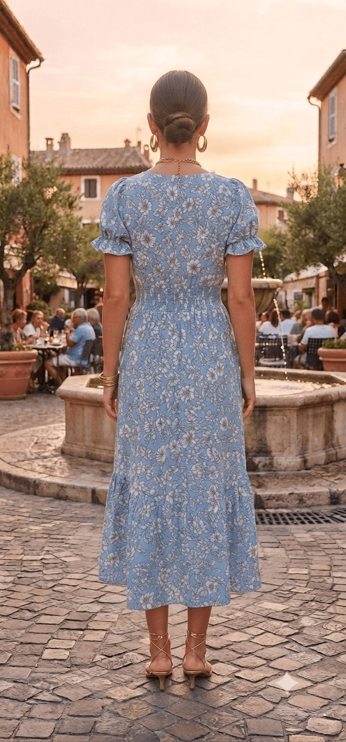 Floral Print Dress for Women – Casual & Elegant Style - Angelique Boutique