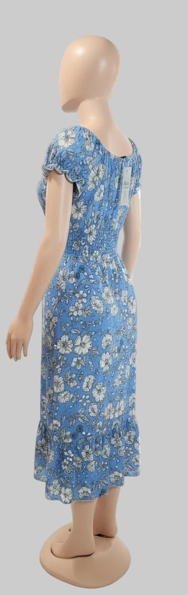 Floral Print Dress for Women – Casual & Elegant Style - Angelique Boutique