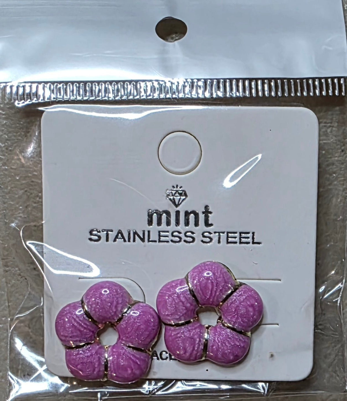 Floral Stainless Steel Earrings for Women – Gold Studs - Angelique Boutique