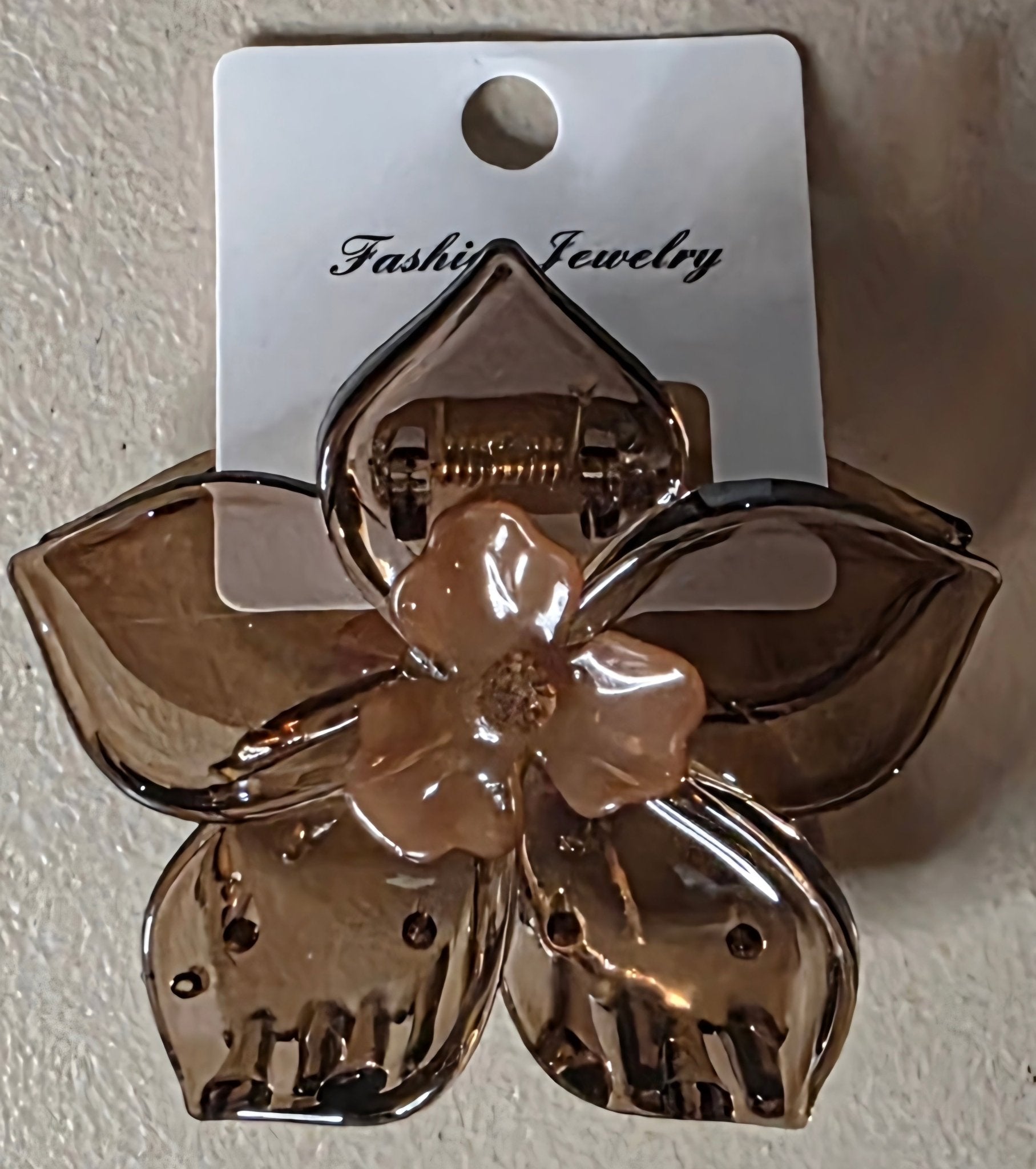 Flower Hair Claw Clip – Translucent Floral Design 6 Colors - Angelique Boutique