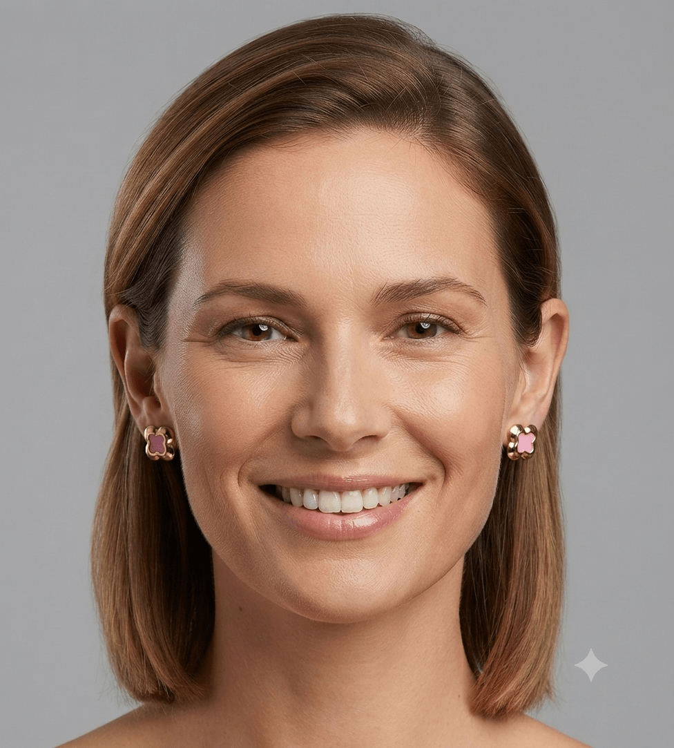 Flower Style Stainless Steel Earrings for Women - Angelique Boutique