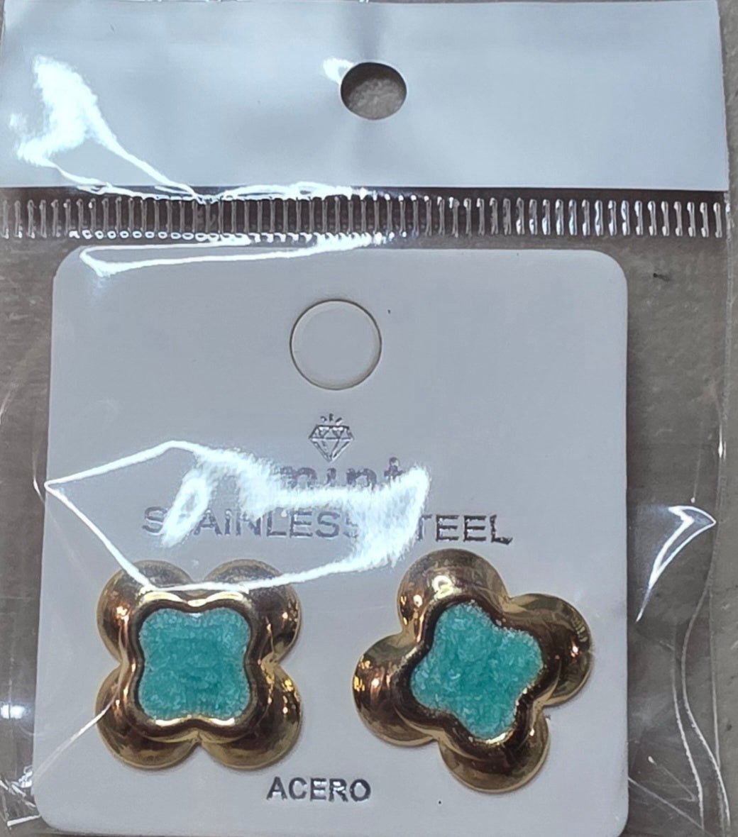 Flower Style Stainless Steel Earrings for Women - Angelique Boutique