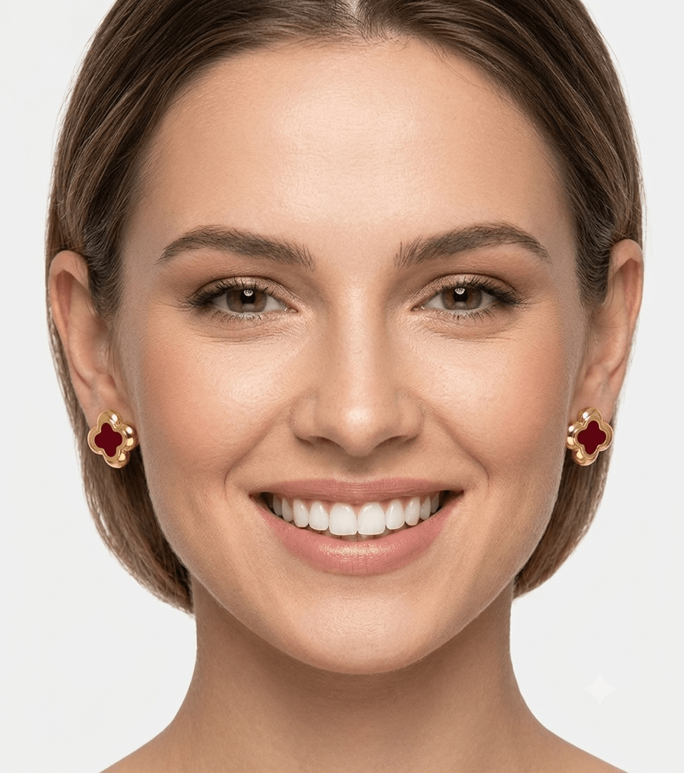 Flower Style Stainless Steel Earrings for Women - Angelique Boutique