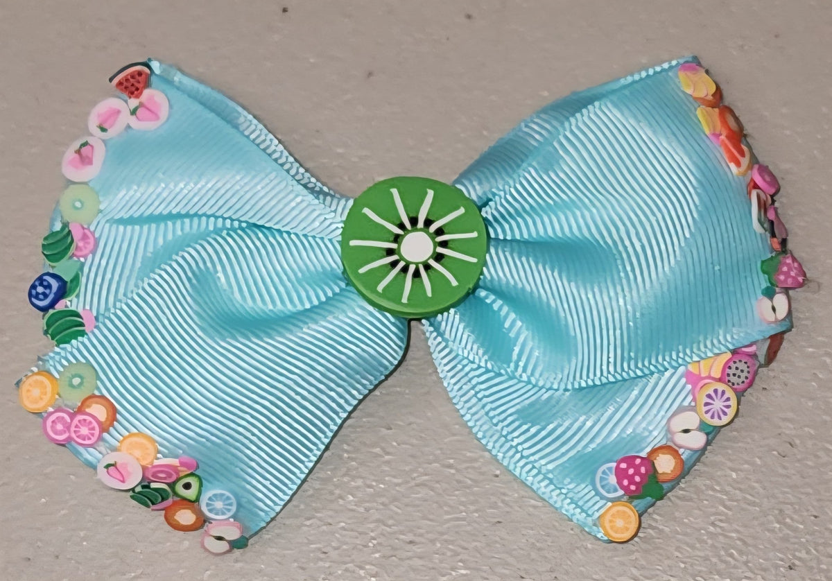 Fruit Grosgrain Hair Bow Clip for Girls - Angelique Boutique