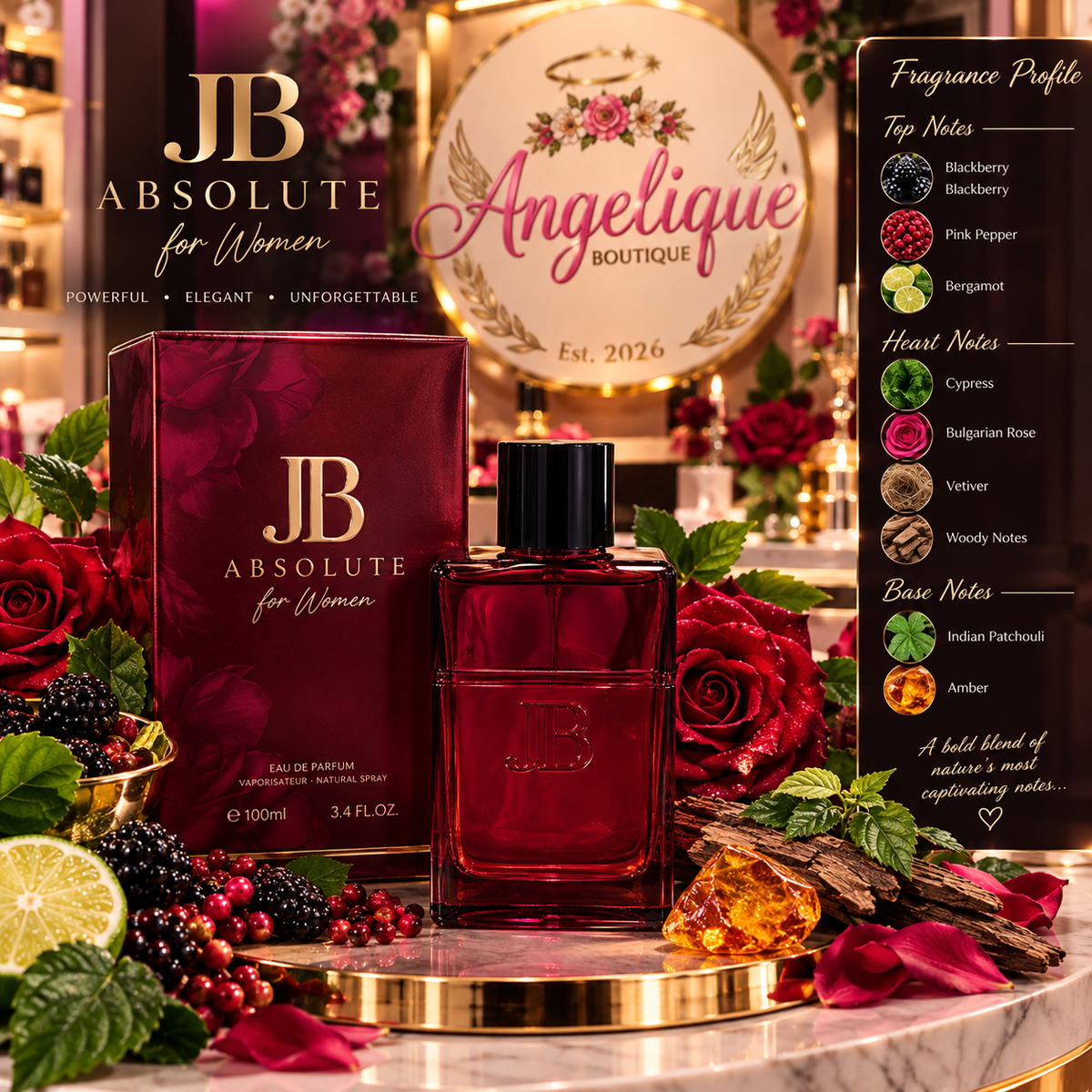 GB Perfume for Women | Eau de Parfum Spray - Angelique Boutique