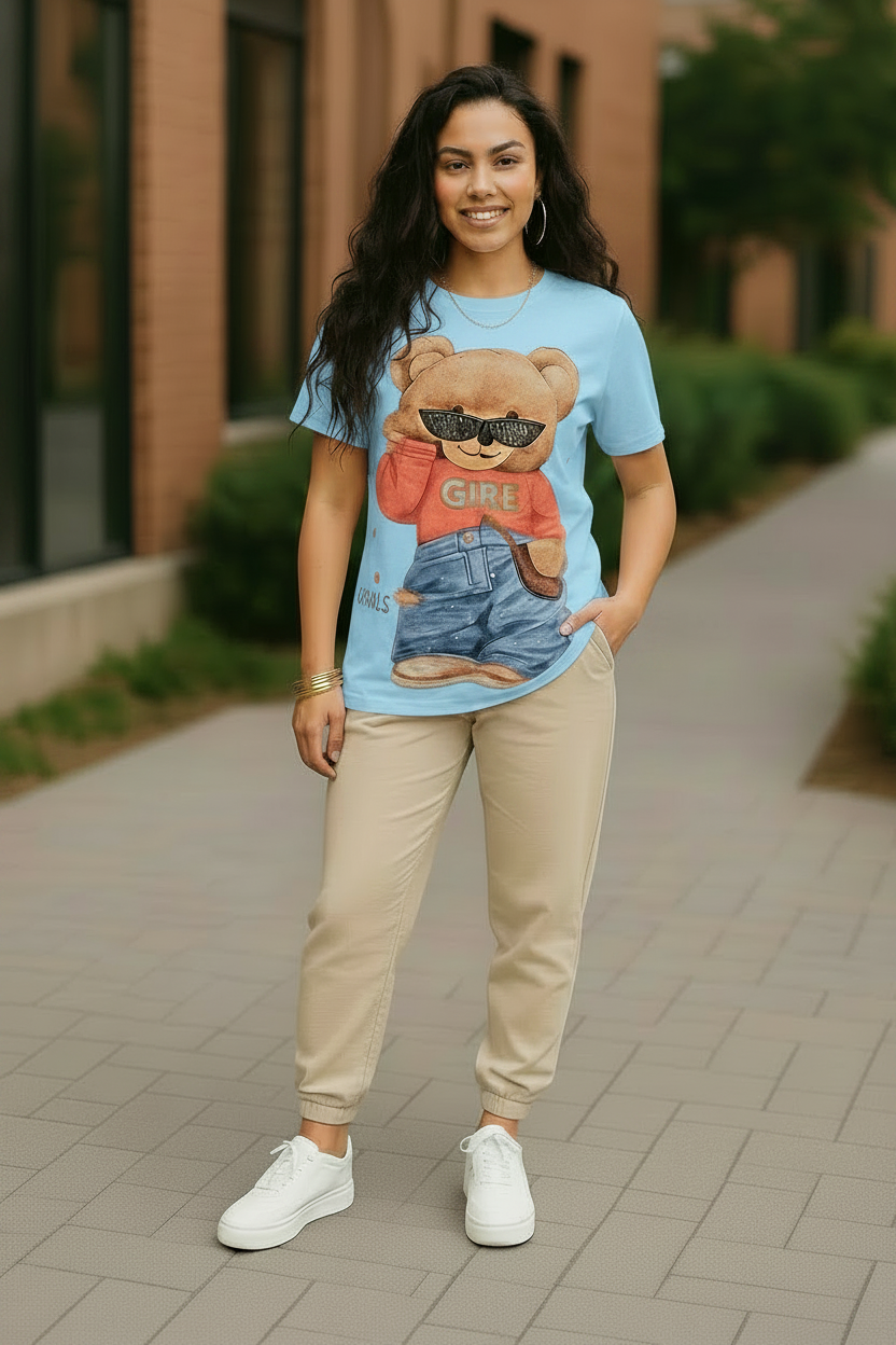 Blusa Osa Coqueta con Pedrería y Brillo | Alta Calidad