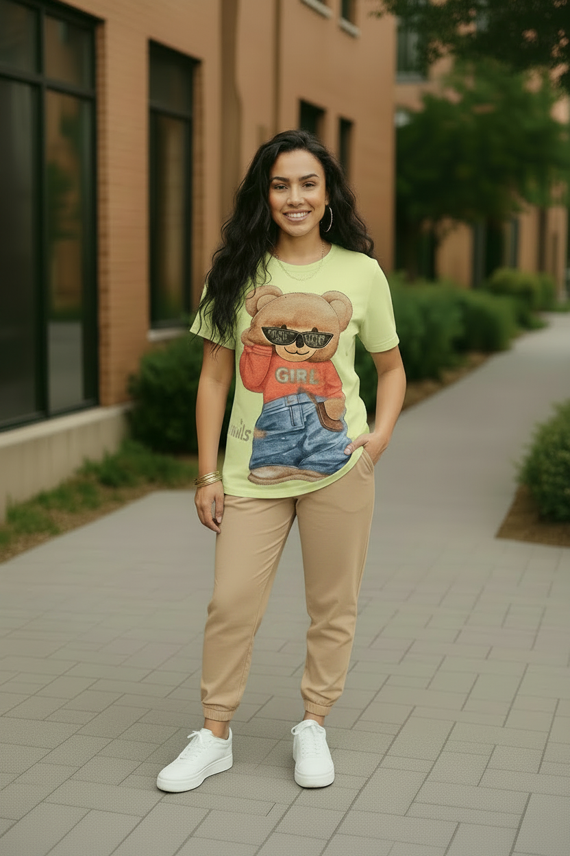 Blusa Osa Coqueta con Pedrería y Brillo | Alta Calidad