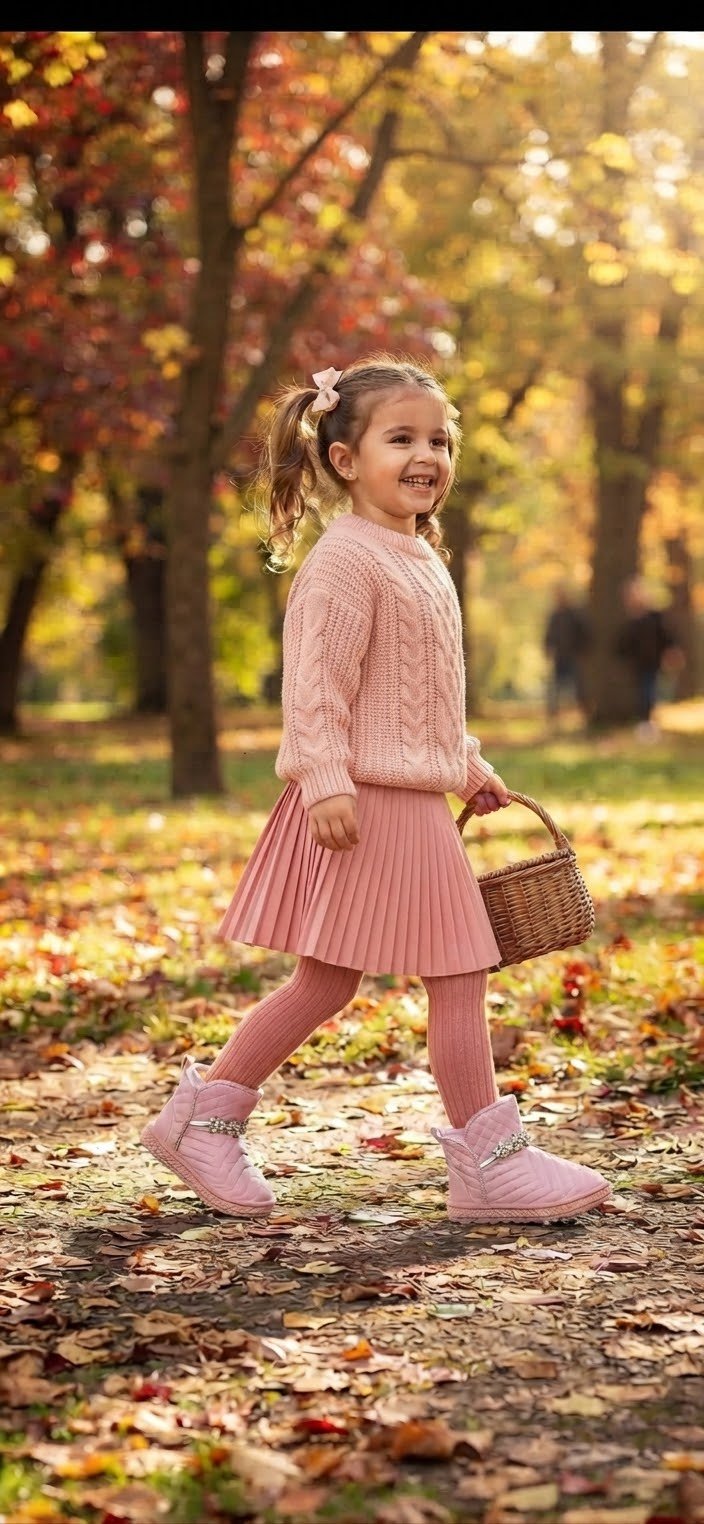 Girls Crystal Quilted Boots – White & Pink | Toddler & Kids - Angelique Boutique