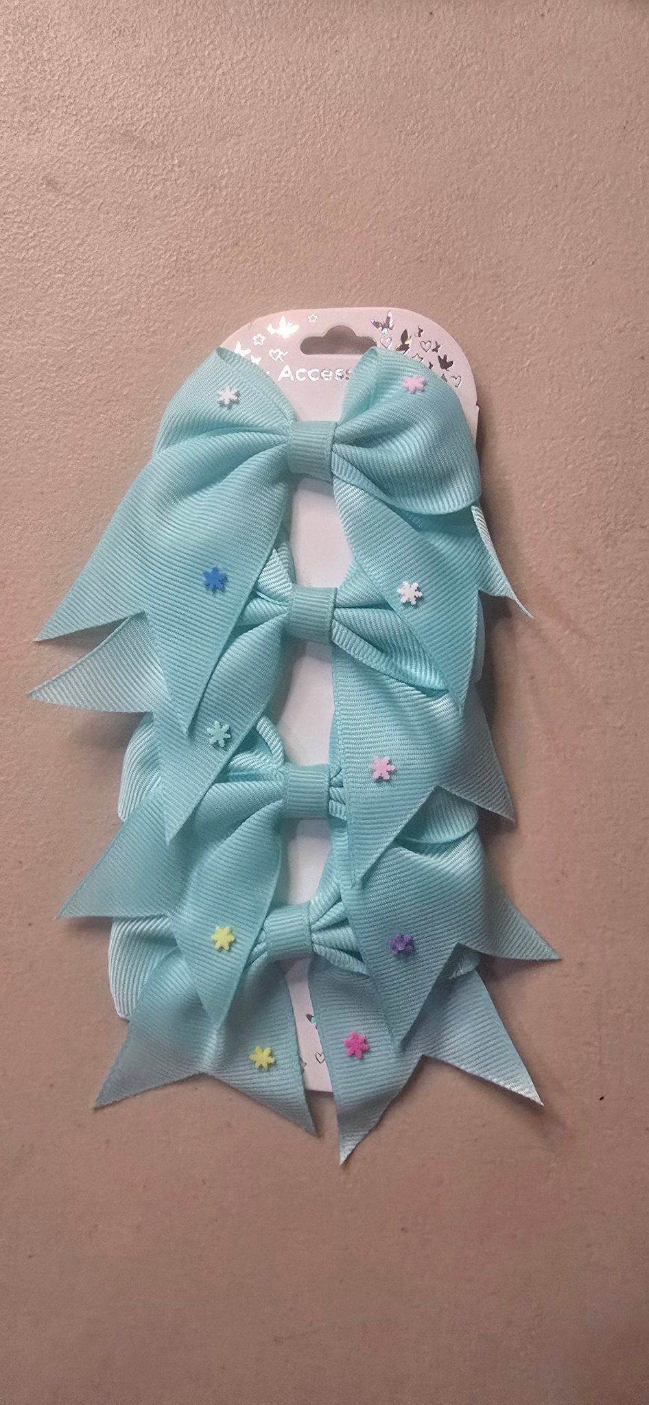 Girls Hair Bows Set of 4 – Colorful Bow Clips for Kids - Angelique Boutique
