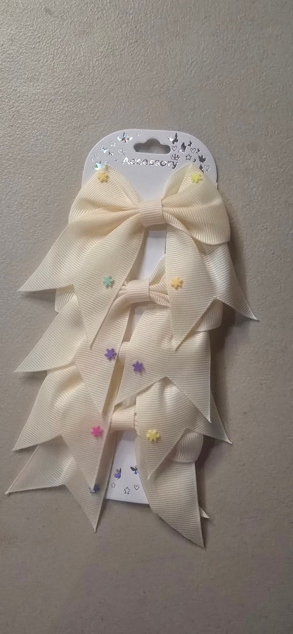 Girls Hair Bows Set of 4 – Colorful Bow Clips for Kids - Angelique Boutique