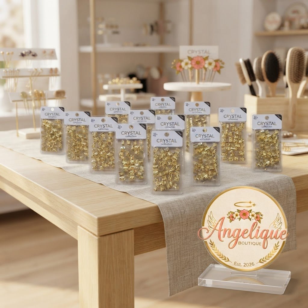 Gold Braid Hair Clips Set of 40 – Bobby Pins for Women - Angelique Boutique