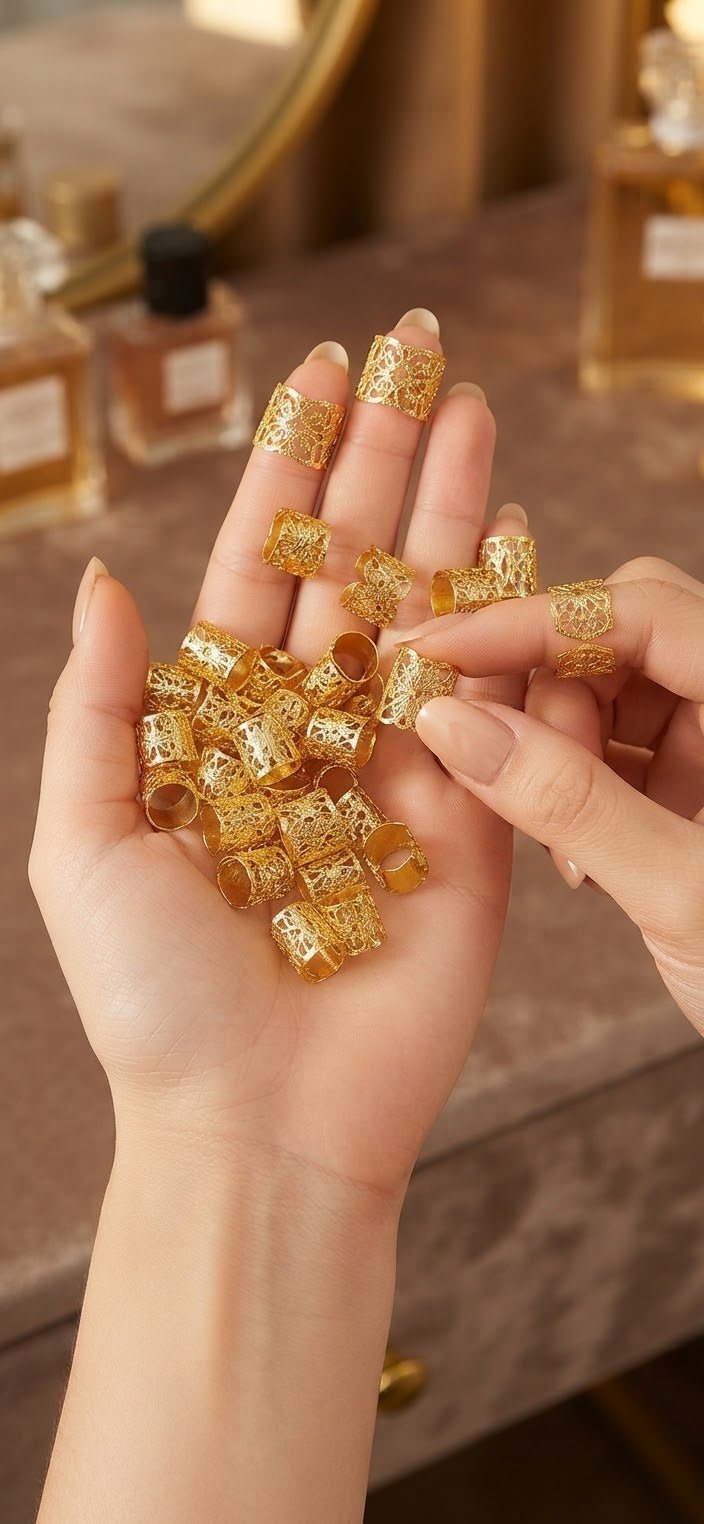 Gold Braid Hair Clips Set of 40 – Bobby Pins for Women - Angelique Boutique