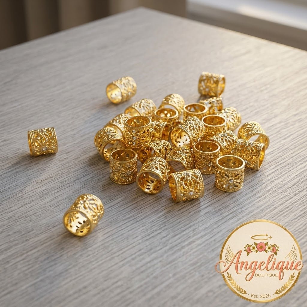 Gold Braid Hair Clips Set of 40 – Bobby Pins for Women - Angelique Boutique