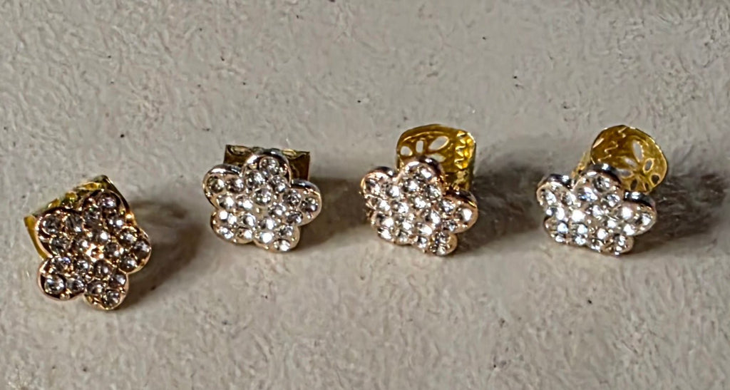 Gold Floral Hair Braid Rings Set – 6 Pieces - Angelique Boutique