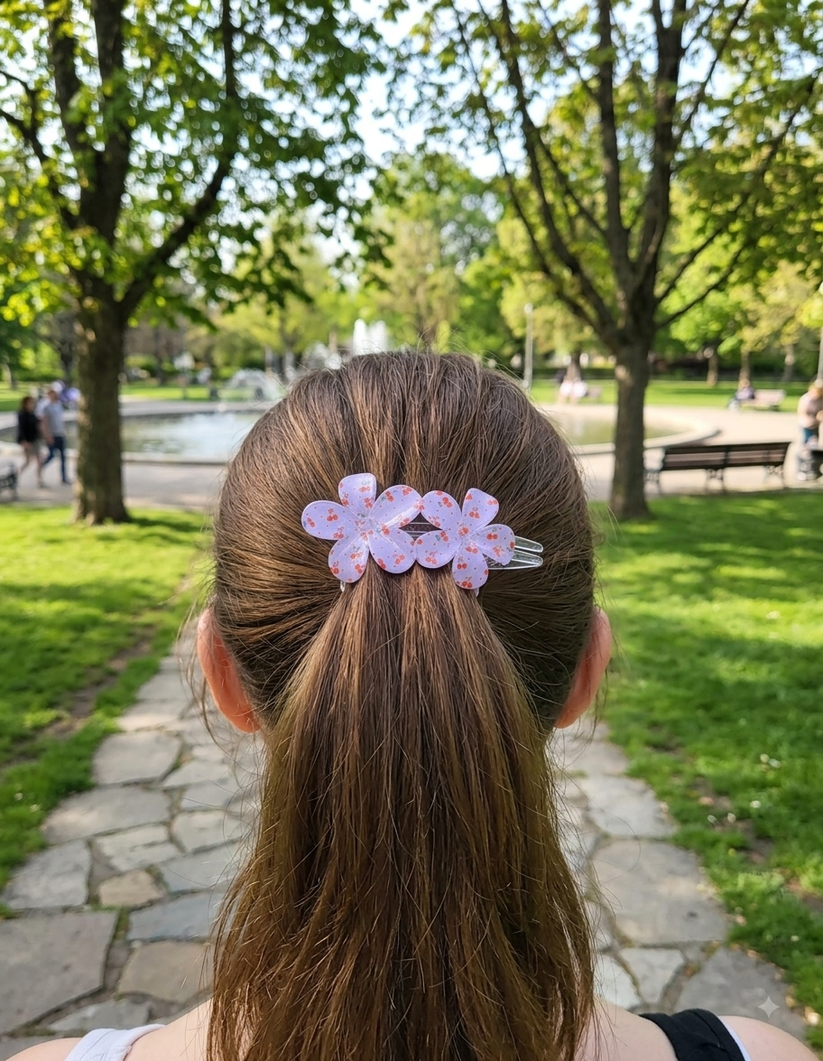 Hawaiian cherry hair bows - Angelique Boutique
