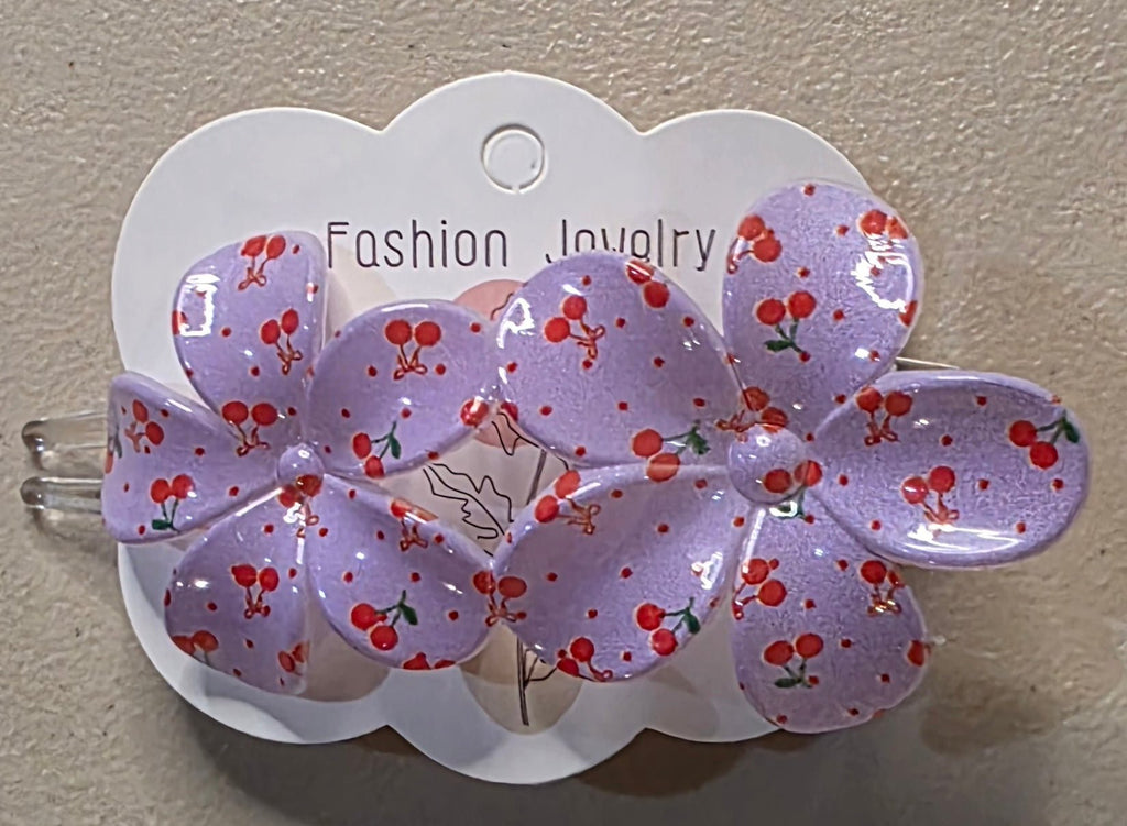 Hawaiian cherry hair bows - Angelique Boutique