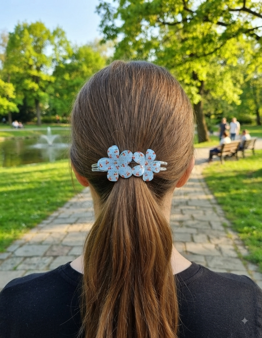 Hawaiian cherry hair bows - Angelique Boutique