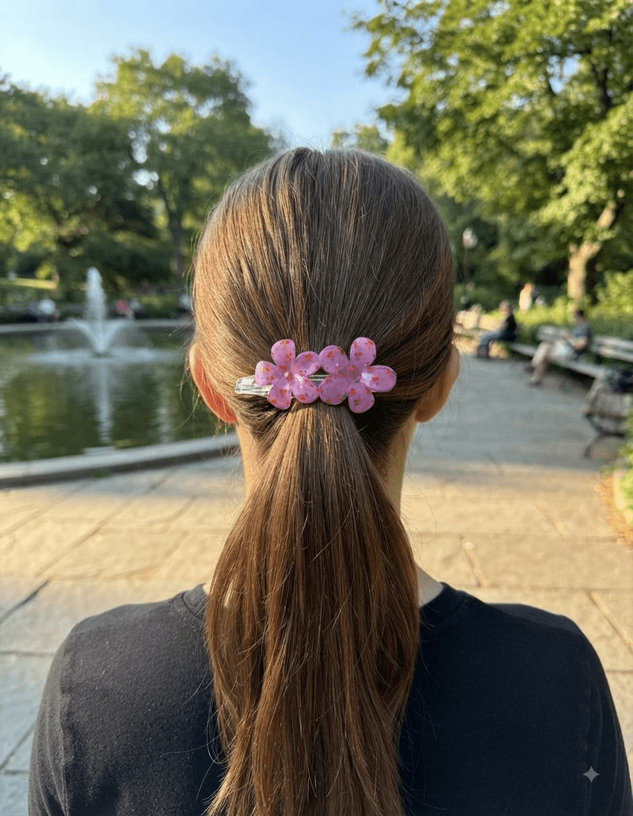 Hawaiian cherry hair bows - Angelique Boutique