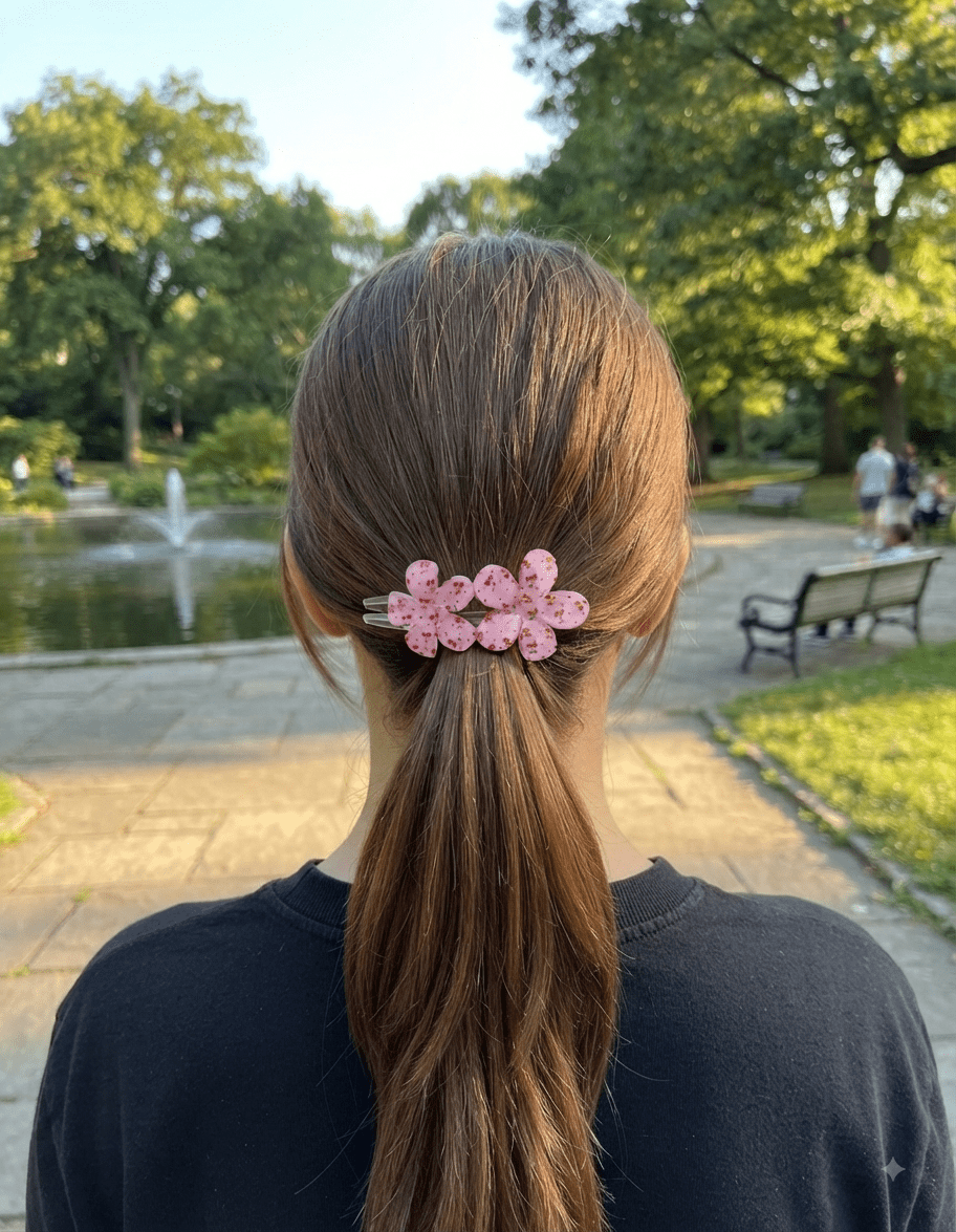 Hawaiian cherry hair bows - Angelique Boutique
