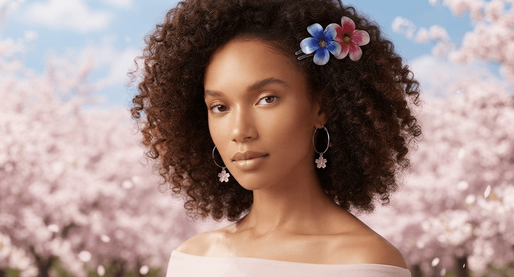 Hawaiian Flower Hair Clip – Tropical Hair Accessory for Women - Angelique Boutique