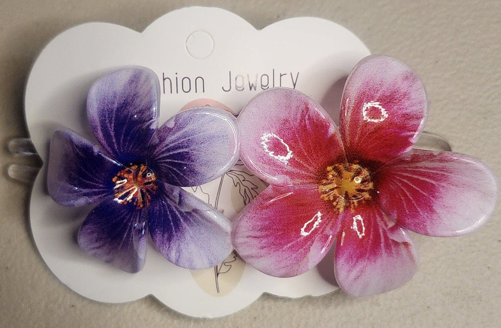 Hawaiian Flower Hair Clip – Tropical Hair Accessory for Women - Angelique Boutique