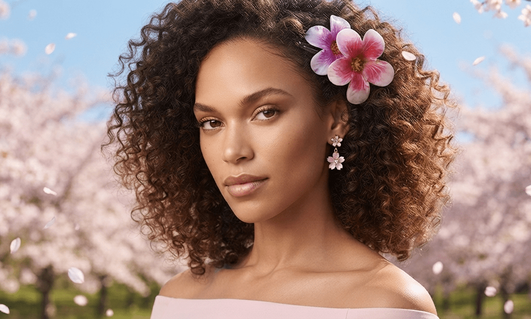 Hawaiian Flower Hair Clip – Tropical Hair Accessory for Women - Angelique Boutique