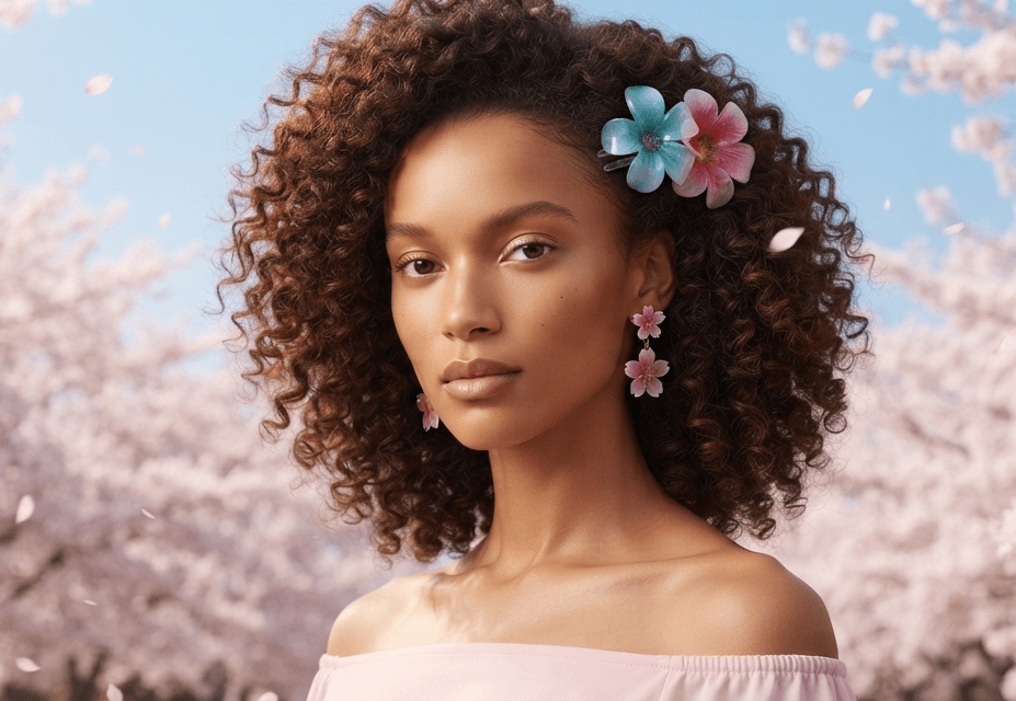 Hawaiian Flower Hair Clip – Tropical Hair Accessory for Women - Angelique Boutique