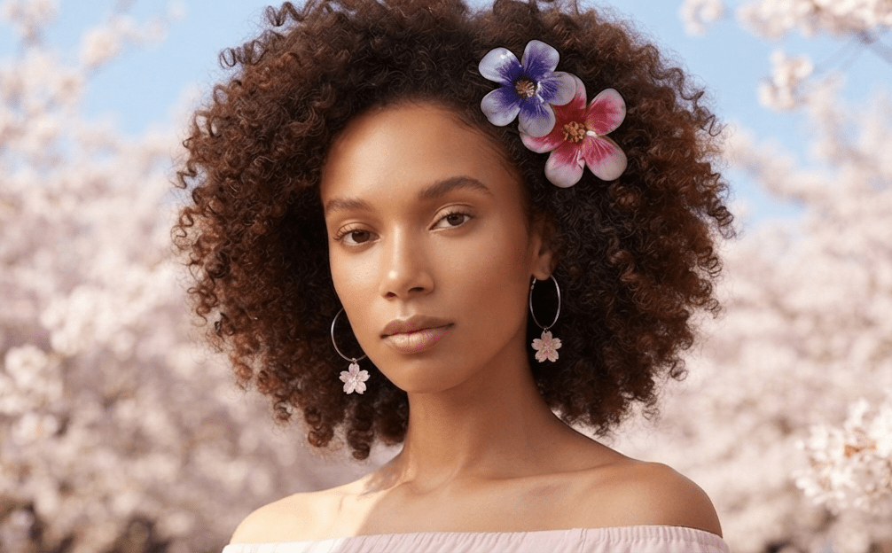 Hawaiian Flower Hair Clip – Tropical Hair Accessory for Women - Angelique Boutique