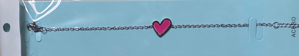 Heart Charm Bracelet – Stainless Steel Gold & Silver - Angelique Boutique