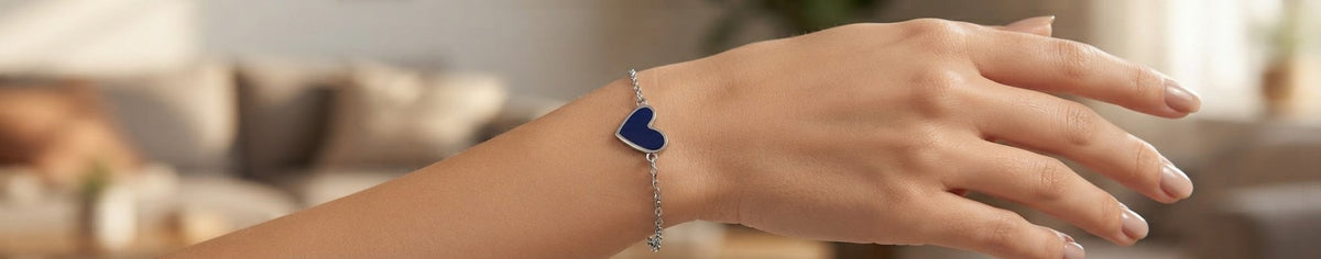 Heart Charm Bracelet – Stainless Steel Gold & Silver - Angelique Boutique