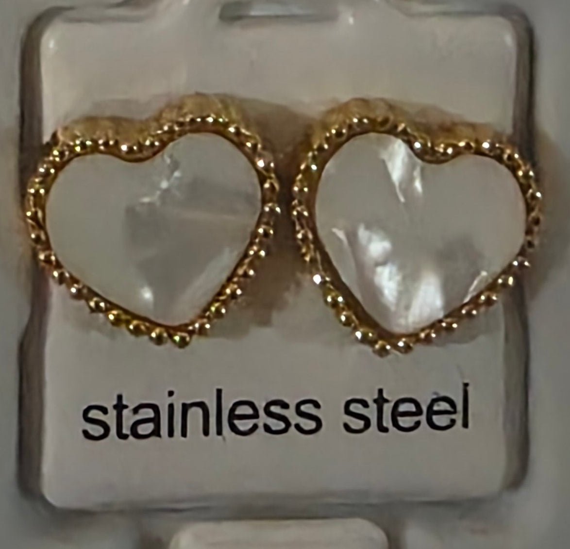 Heart Earrings with Gold Details – 6 Colors | Angelique Boutique - Angelique Boutique