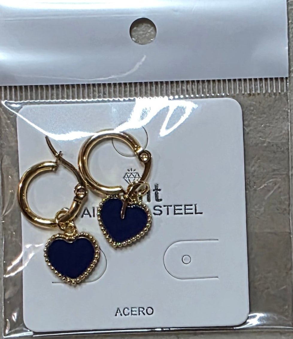 Heart Stainless Steel Earrings for Women – Gold & Silver - Angelique Boutique