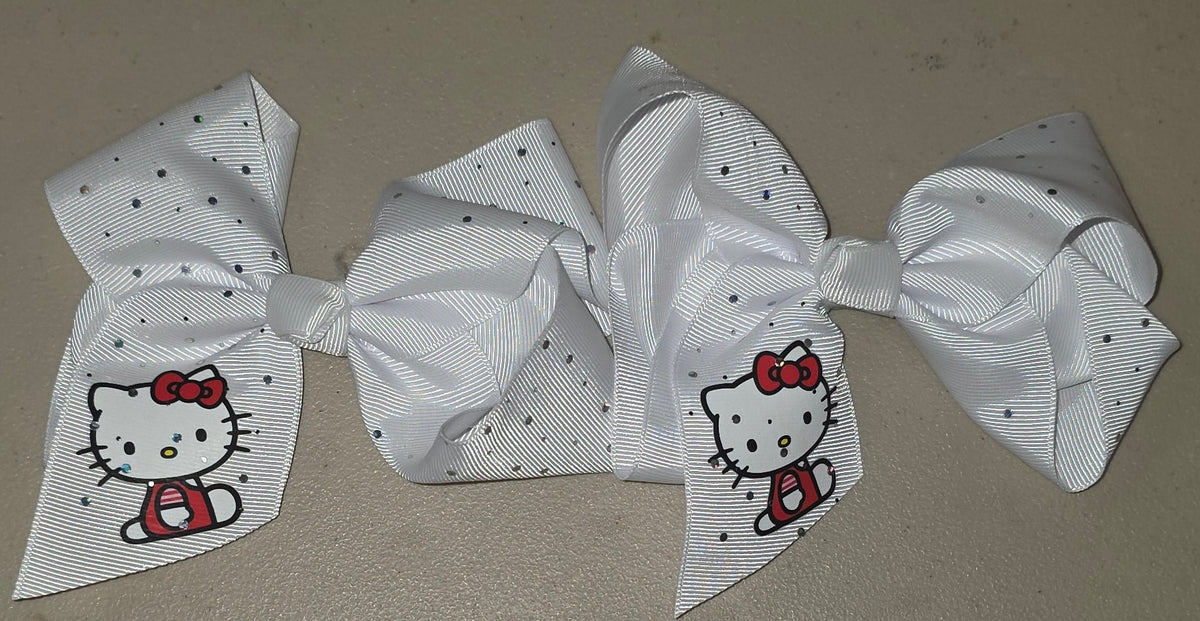 Hello Kitty Big Glitter Hair Bow for Girls - Angelique Boutique