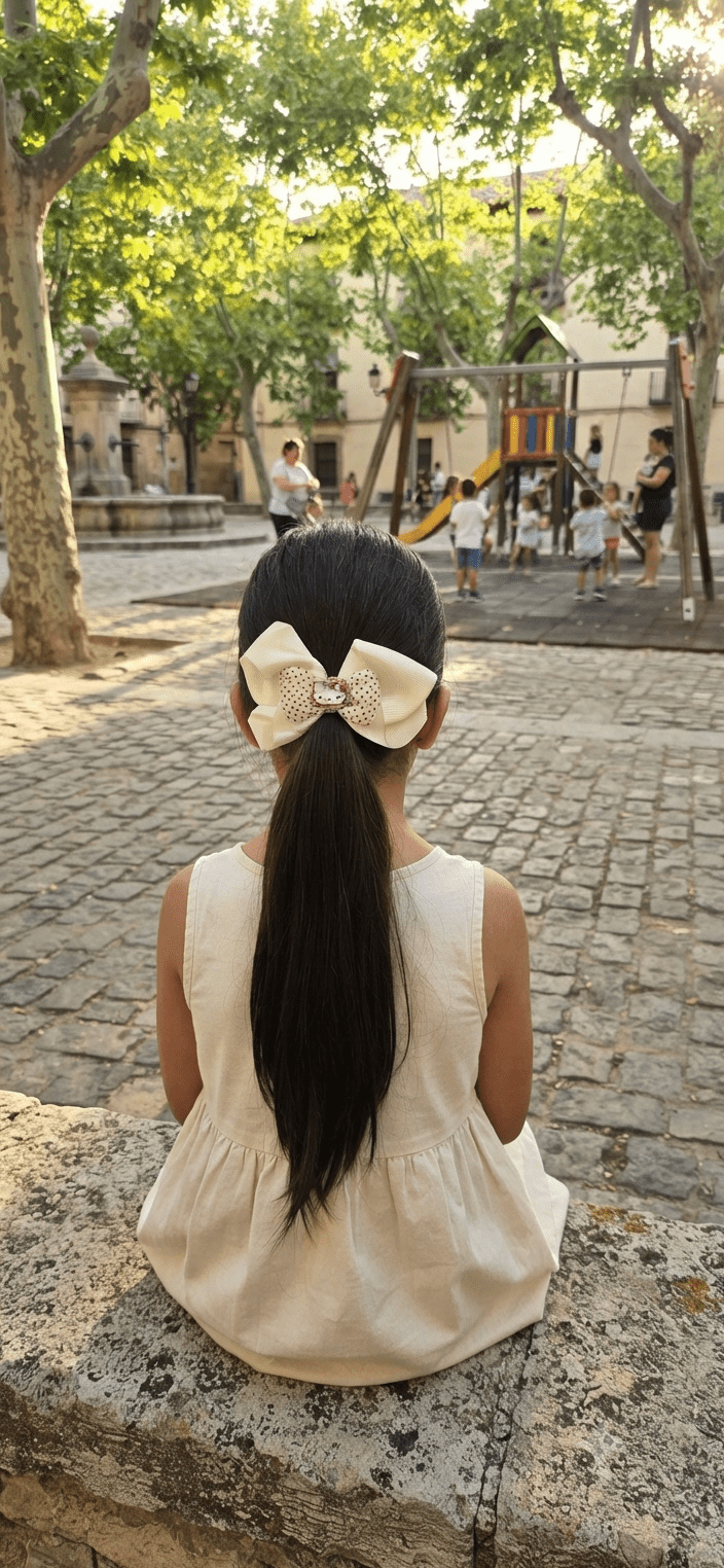 Hello Kitty & Friends Glitter Satin Hair Bow for Girls