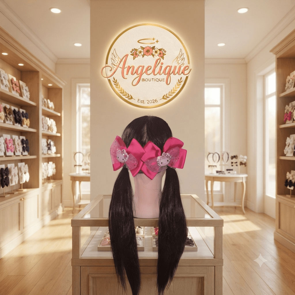 Hello Kitty & Friends Glitter Satin Hair Bow for Girls