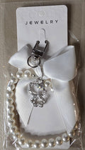 Hello Kitty Pearl Bead Keychain – Cute Kawaii Accessory - Angelique Boutique