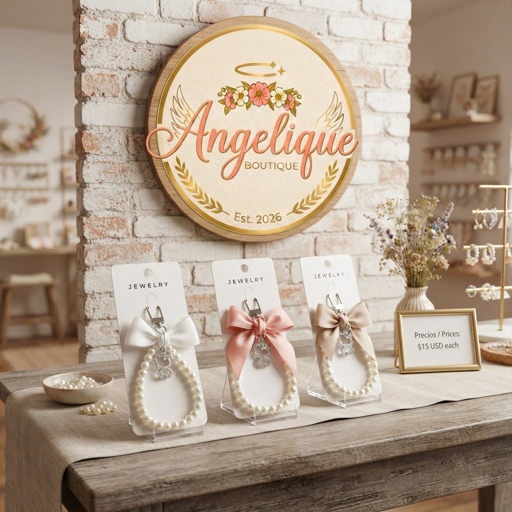 Hello Kitty Pearl Bead Keychain – Cute Kawaii Accessory - Angelique Boutique